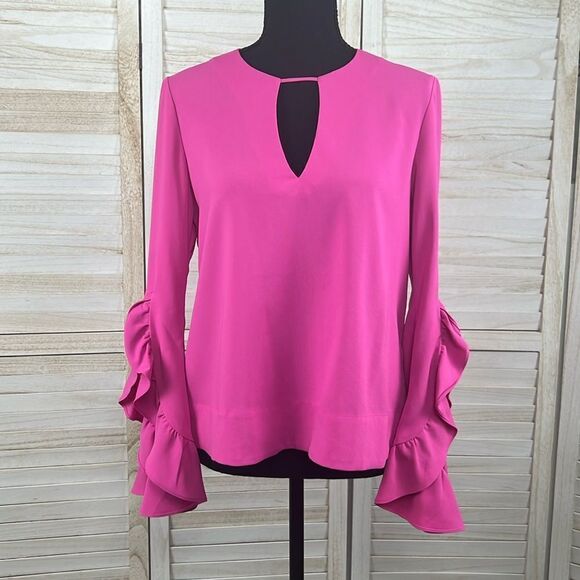 Crosby Mollie Burch Barbie Pink Ashlyn Top Small - Picture 2 of 14